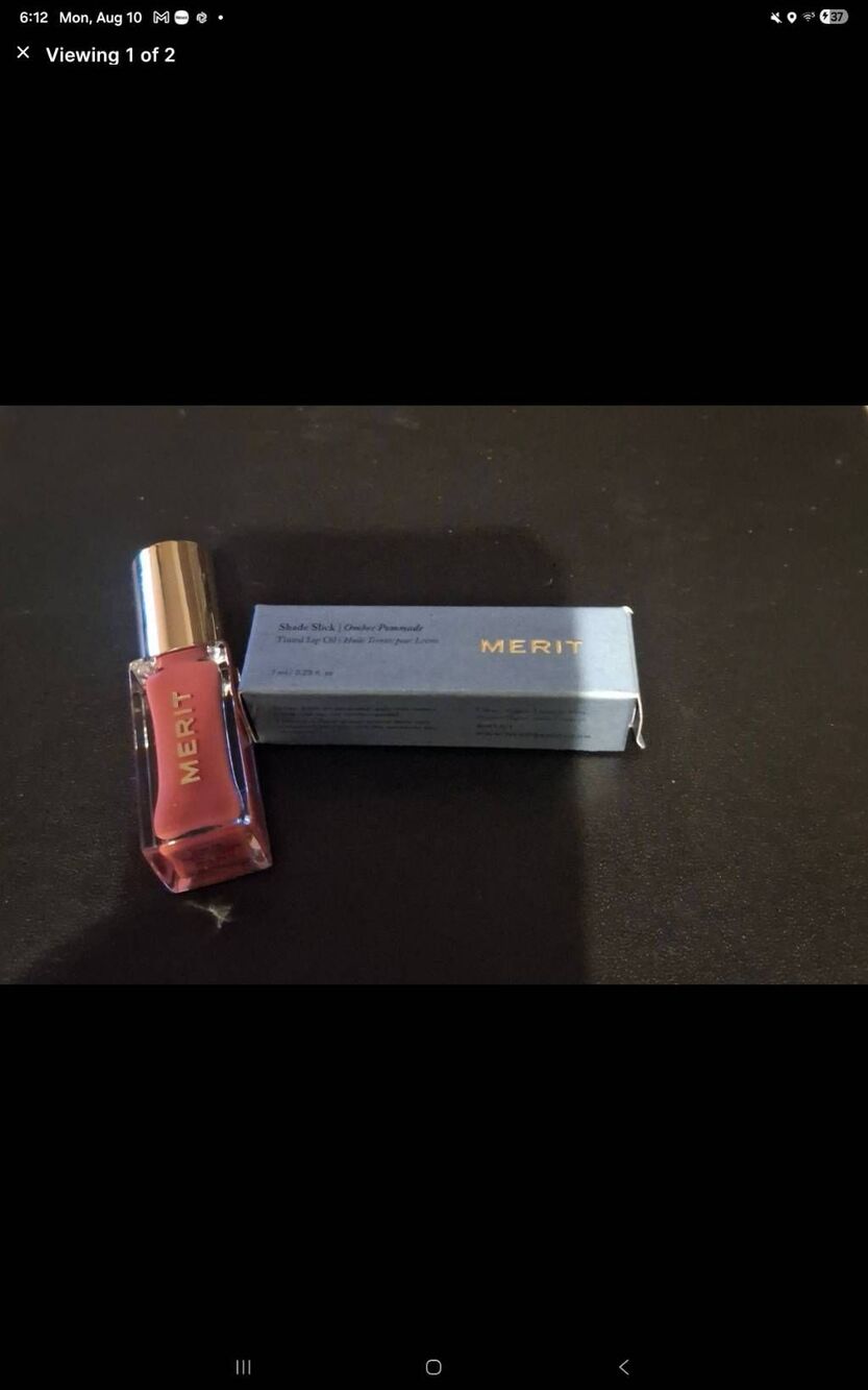 BNIB~MERIT Shade Stick Gelee Tinted Lip Oil in Pink Beet